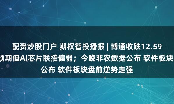 配资炒股门户 期权智投播报 | 博通收跌12.59% Q2事迹超预期但AI芯片联接偏弱；今晚非农数据公布 软件板块盘前逆势走强